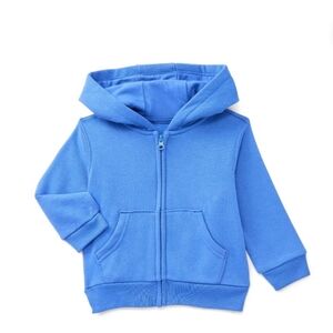 Wonder Nation Baby Boy Fleece Zip Up Hoodie, Sizes 0-24 Months